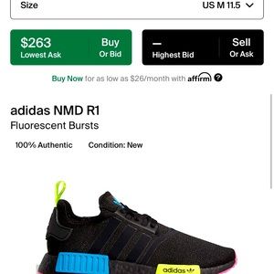 Adidas NMD Fluorescent Bursts.